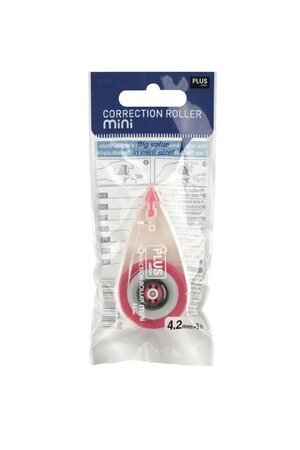 Roller de Correction Mini 7m x 4.2mm Rouge PLUS JAPAN