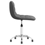 vidaXL Chaises pivotantes à manger lot de 2 Gris clair Tissu