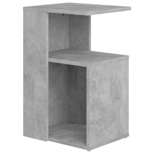 vidaXL Table d'appoint Gris béton 36x30x56 cm Aggloméré