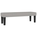 vidaXL Lit à sommier tapissier avec matelas Gris clair 180x200cm Tissu