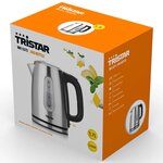 Tristar bouilloire électrique wk-3373 2200 w 1 7 l acier inoxydable