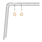 Playbase Anneaux de gymnastique en bois