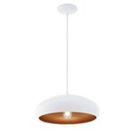 EGLO Lampe suspendue Mogano 1 Blanc/Cuivre 94606