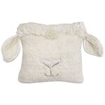 Coussin enfant laine - tête de mouton déhoussable - 35 x 35 cm