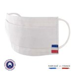 Masque lavable blanc uns1 40 lavages made in france pour enfants