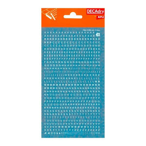 Lettres alphabet Transfert Blanc 2.5mm Typo simple