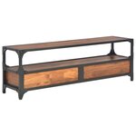 vidaXL Meuble TV avec 2 tiroirs 120 x 30 x 40 cm Bois massif de pin