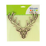 Forme en bois Silhouette Ronde Tête de Cerf