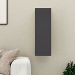 vidaXL Meuble TV Gris 30 5x30x90 cm Aggloméré