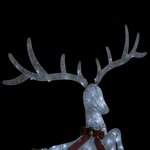 vidaXL Renne volant de décoration de Noël 120 LED Blanc froid Blanc