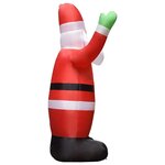 vidaXL Père Noël gonflable avec LED Décoration de Noël IP44 3 m
