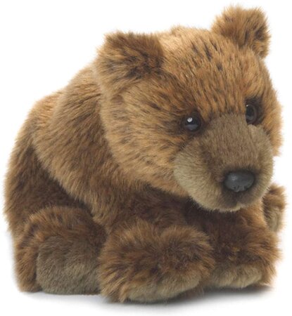 Peluche Ours Grizzly De 15 Cm Marron