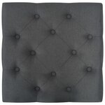 vidaXL Tabouret Gris foncé 60x60x36 cm Polyester