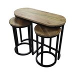 HSM Collection Ensemble de tables d'appoint 3 Pièces