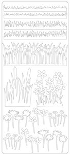 Contour autocollant Green Herbe et Pomme Peel Off's
