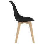 vidaXL Chaises à manger lot de 4 noir velours