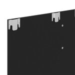 vidaXL Meuble TV mural Noir 120x23 5x90 cm Aggloméré