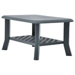vidaXL Table basse Vert 90 x 60 x 46 cm Plastique
