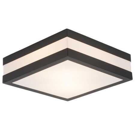 Applique exterieure MATTEO Gris charbon/blanc ampoule E27 max 11 W - Brilliant