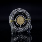 THE TRAP WITH THE GOLDEN BAIT Roman Booteen's monnaie - Morgan Dollar & 2 peso gold