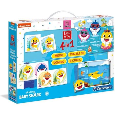 Clementoni - 18099 - Edukit 4 en 1 - Baby Shark