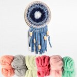 Métier à tisser rond Ø 29 cm + 6 pelotes de laine