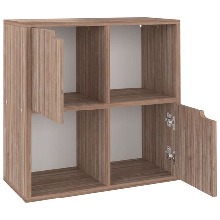vidaXL Bibliothèque Sonoma gris 60x27 5x59 5 cm Aggloméré
