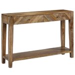 vidaXL Table console Bois de manguier massif 118 x 30 x 80 cm