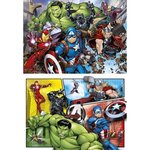 THE AVENGERS Puzzle SuperColor 2X60 pieces