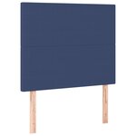 vidaXL Cadre de lit avec tête de lit Bleu 100 x 200 cm Tissu