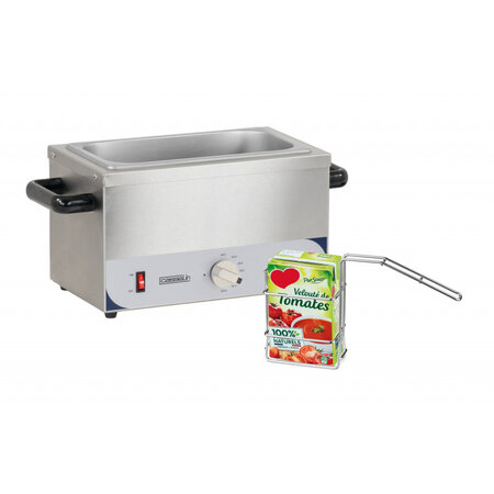 Chauffe brique professionnel 3 x 1 litre - casselin -  - acier inoxydable3 466x240x262mm
