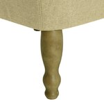 vidaXL Chaises françaises lot de 2 vert tissu