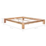 vidaXL Cadre de lit 160x200 cm Bois de chêne massif