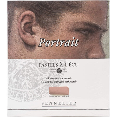 Boîte de 40 demi-pastels a l'écu - portrait - sennelier