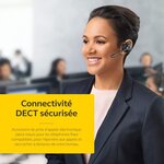 Jabra engage 75 casque dect stereo - casque sans fil certifié skype entreprise avec suppression avancée du bruit pour téléphones