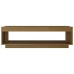 vidaXL Table basse Marron miel 110x50x33 5 cm Bois de pin massif
