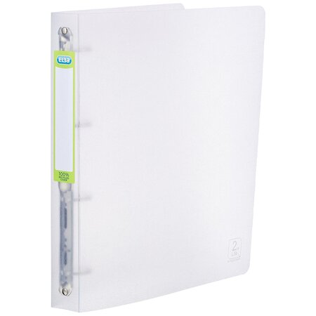 Classeur 4 anneaux 2nd life dos de 40 mm A4 couleur incolore translucide x 10 ELBA