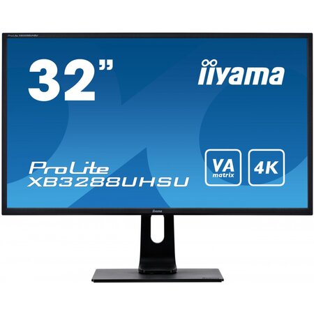 Iiyama prolite xb3288uhsu-b1 led display 80 cm (31.5") 3840 x 2160 pixels 4k ultra hd noir