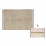 Tapis coton réversible - beige - 140 x 200 cm