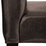 Tectake lot de 4 chaises de bar - marron