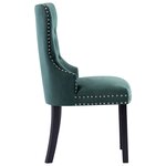 vidaXL Chaises à manger lot de 6 vert foncé velours