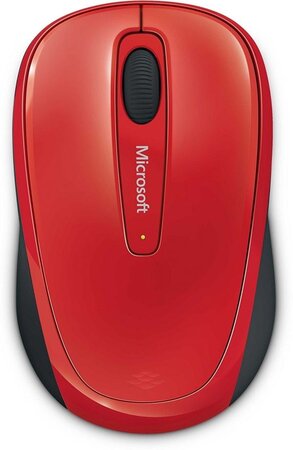 Souris sans fil microsoft wireless mobile mouse 3500 optical (rouge)