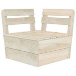 vidaXL Salon de jardin palette 5 Pièces  Bois d'épicéa imprégné