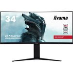 Ecran PC Gamer Incurvé - IIYAMA G-Master Red Eagle GB3466WQSU-B1 - 34 UWQHD - Dalle VA - 1 ms- 144 Hz - HDMI/DisplayPort - FreeSync