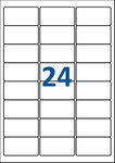 Lot de 1000 planches étiquettes autocollantes pour timbres sur feuille a4 : 63,5 x 33,9 mm (24 étiquettes par feuille)