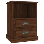 vidaXL Tables de chevet 2 Pièces chêne marron 43x36x60 cm