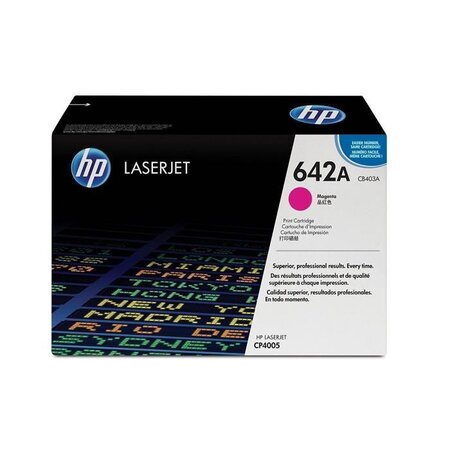 Toner laser original n° 642a cb403a 7500 pages magenta hp