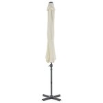 vidaXL Parasol avec base portable Sable