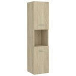 vidaXL Ensemble de meubles de salle de bain Chêne sonoma Aggloméré