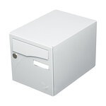 Boîte aux lettres Préface 1 porte gris clair brillant ral 7035b